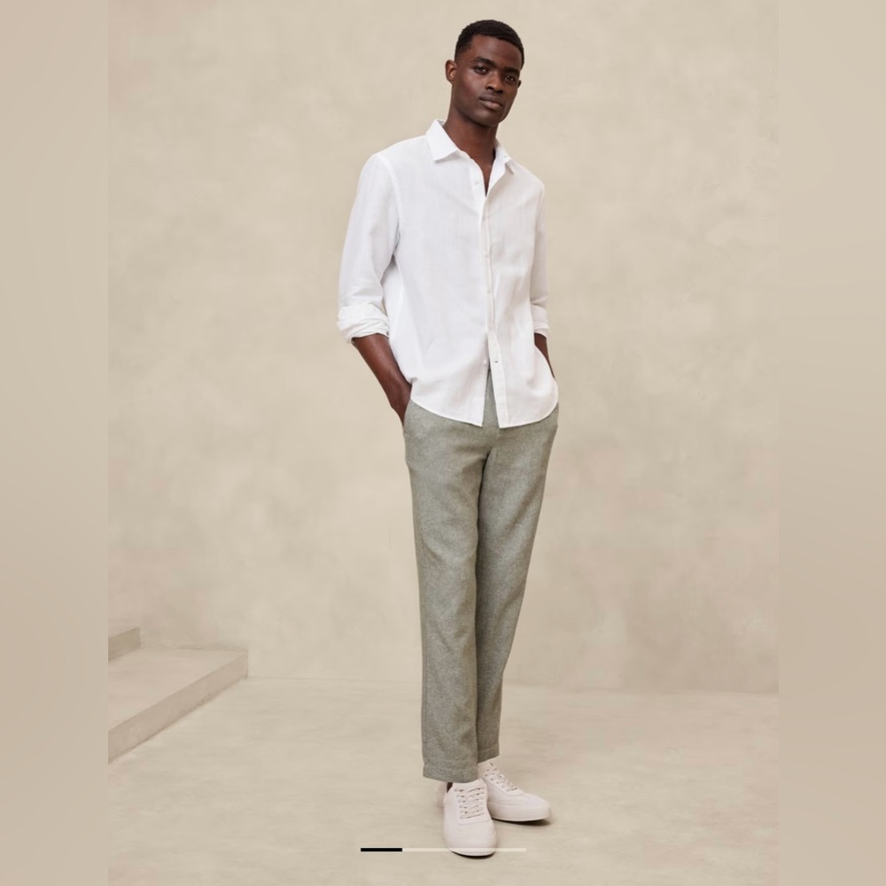 NWT Banana Republic Athletic Fit Linen Pants